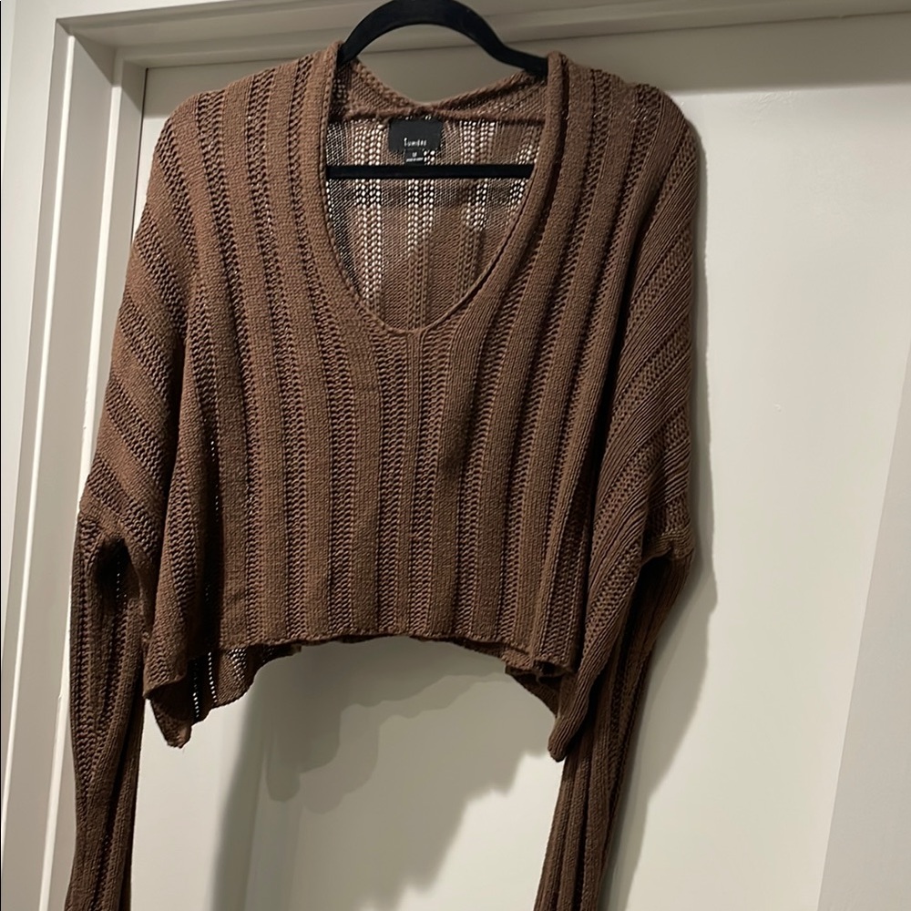 Cropped Knit Sweater